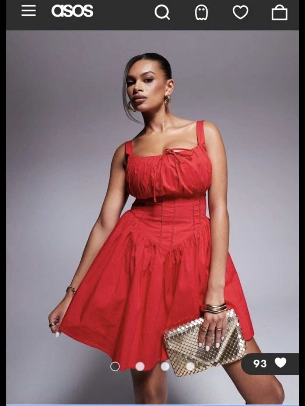 Asos Taideux Fuller Bust Dress US 14